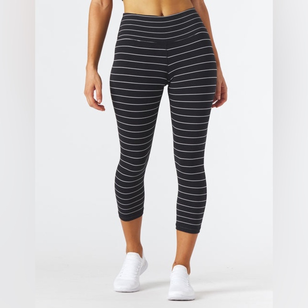 Glyder Vital 7/8 striped capri leggings